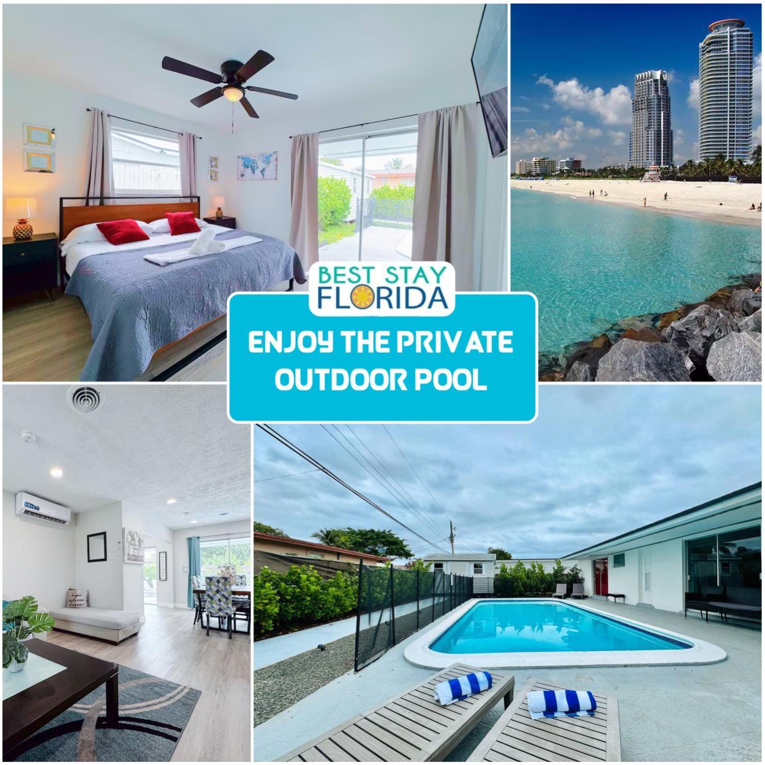 Tropical Villa Pool Courtyard & Garden View Fort Lauderdale Exterior photo